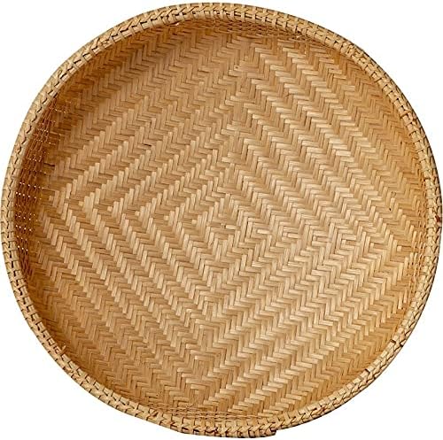 Vietnam imported bamboo basket, vegetables and fruits basket, creative fruit plate, drying bamboo screen, rice washing basket