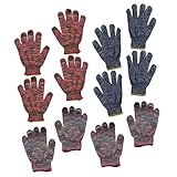Lurrose 12 Paar Rutschfeste Verschleißfeste Handschuhe Gärtner Arbeitshandschuhe Rutschfeste Handschuhe Garten Arbeitshandschuhe Nähhandschuhe Haushaltshandschuhe Zufällige Farbe