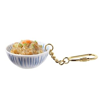 Amazon.co.jp: 食品サンプル屋さんのキーホルダー（納豆ごはん