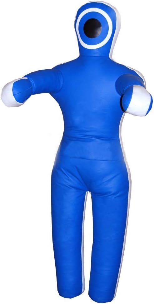 Jiu Jitsu Judo Punching Bag Grappling BJJ Wrestling Throwing Dummy Blue -Unfilled