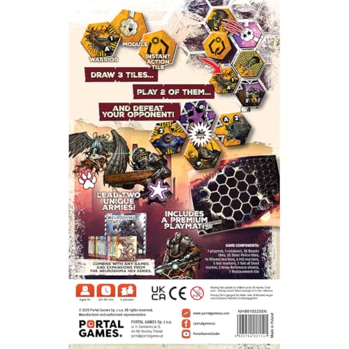 Neuroshima Hex Battle juego de mesa táctico 2 jugadores miniatura 3
