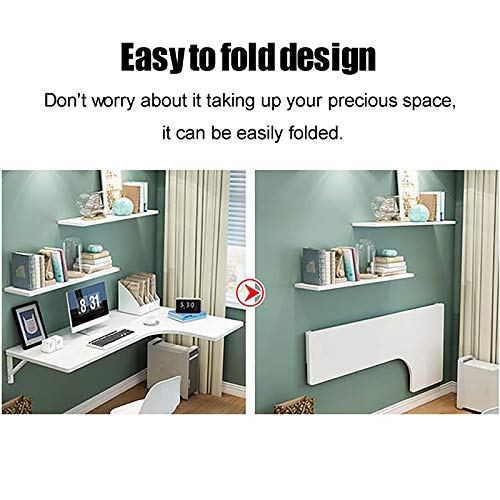 Table d'angle murale pliante pour désencombrer votre studio