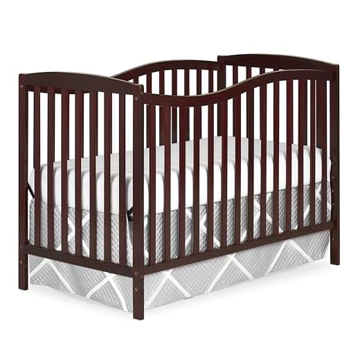 Dream On Me Chelsea 5-In-1 Convertible Crib In Espresso, JPMA Certified