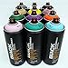 Montana Black 400ml Complementary Colors Set of 12 Graffiti Street Art Mural Spray Paint