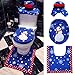 Produktbild iKNOWTECH Snowman Santa Toilet Seat Set Blue
