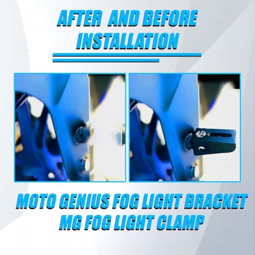Image of Universal Fog Light Clamp for All Bikes | Durable Handlebar Mounting Solution (Pack of 2) 60MM