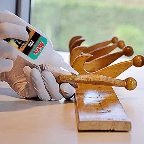 Akfix 705 Fast Adhesive - Strong Adhesive Cyanoacrylate Glue Clear (0.7 Oz.) With Activator Accelerator Spray (3.38 Fl Oz.) For Wood, Pvc, Plastic, Metal | Diy&Professional, 3 Pack-Set #TOP1