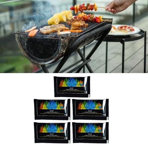 Magical Fire Color Changing Packets for Campfires, Bright Colors, Easy to Use, 5 Packets