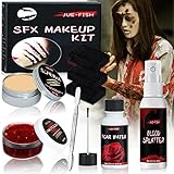 latex halloween kostüm ✅ SICHERE LNHALTSSTOFFE - Die Spezialeffekt-Make-up-Sets sind aus ungiftigen Materialien hergestellt, hautfreundlich, nicht reizend und frei von Tierversuchen und können direkt auf die Haut aufgetragen werden. Alle unsere Produkte werden vor der Anwendung an kleinen Hautpartien getestet, da jede Haut anders ist. Seien Sie vorsichtig beim Auftragen um die Augen und den Mund herum, tragen Sie es nicht auf die Augen oder den Mund auf.