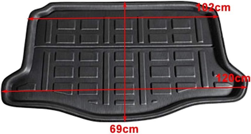 GZYF Car Auto Rear Trunk Cargo Mat Tray Liner Cover for Honda Fit Hatchback 2014-2019, Jazz Hatchback 2014-2019