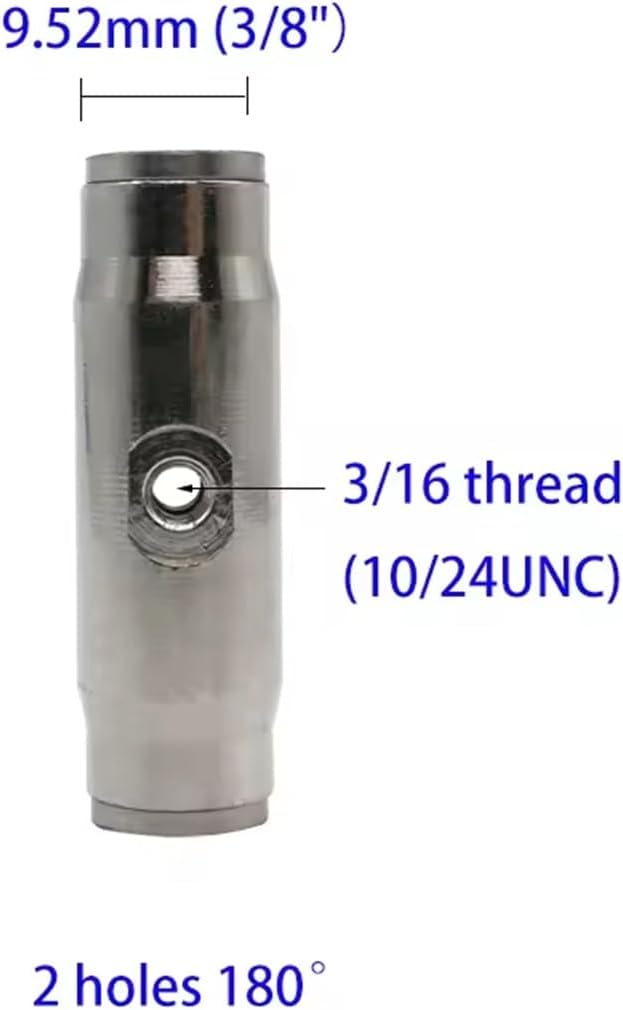 10 sets High-Pressure Spray Nozzles, Brass Misting Nozzle With filter, 10-24UNC (3/16'') Thread, 3/8" Interface Slip Lock Quick Connector Tee with 2 nozzle seats(0.5mm)