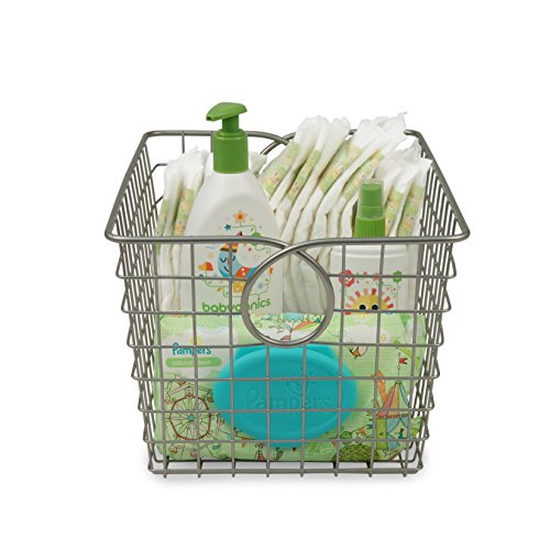 Spectrum Diversified Teardrop Small Wire Basket, Steel Versatile Storage & Organization Utility Tote, Cube Storage Bin For Home Organization #TOP2