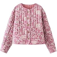 Abrigos estéticos vintage para mujer, chaquetas acolchadas