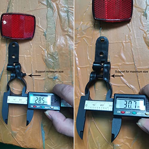 Tobefore Bike Front And Rear Reflectors Kit Bike Automatic Reflectors Front Rear Warning Light Bike For Handlebar And Seat Post Night Riding Cycling Red And White #TOP7