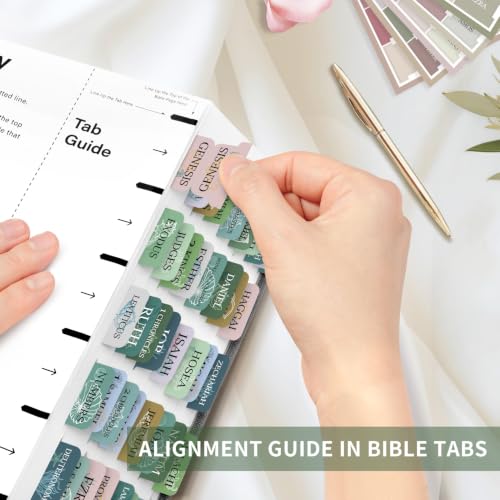 Image of Taja Bible Tabs, 75 Large Print Index Tabs for Women & Men