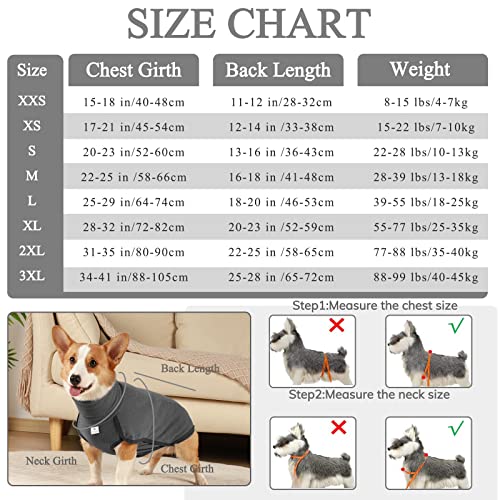 Hjyokuso Dog Jumper Dog Fleece Vest Sweater Stretch Sweatshirt, Warm & Lightweight Pullover Pajama Dog Coat, Autumn Winter Cold Weather Puppy Clothes Jacket for Small Medium Large Dogs (Black L) - Image 3