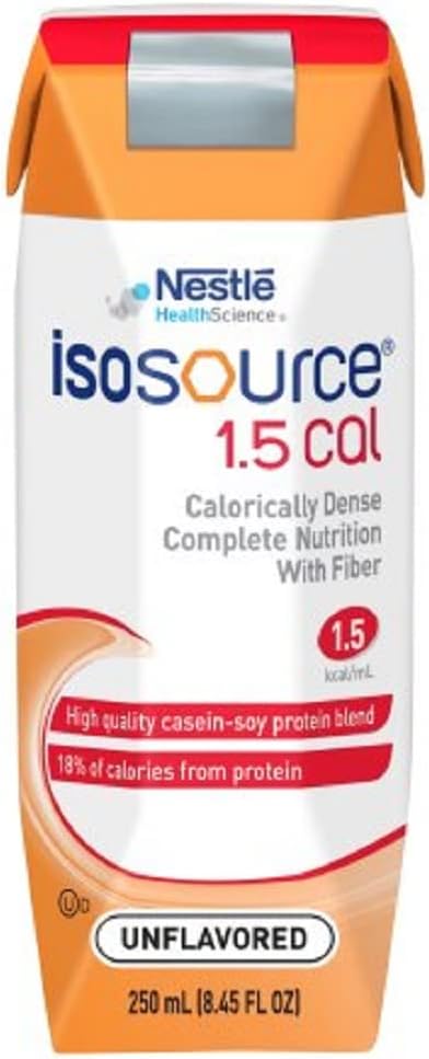 ISOSOURCE 1.5 CAL (WITH FIBER) UNFLAVORED 1 CASE 24 X 250ML by NESTLE CLINICAL NUTRITION