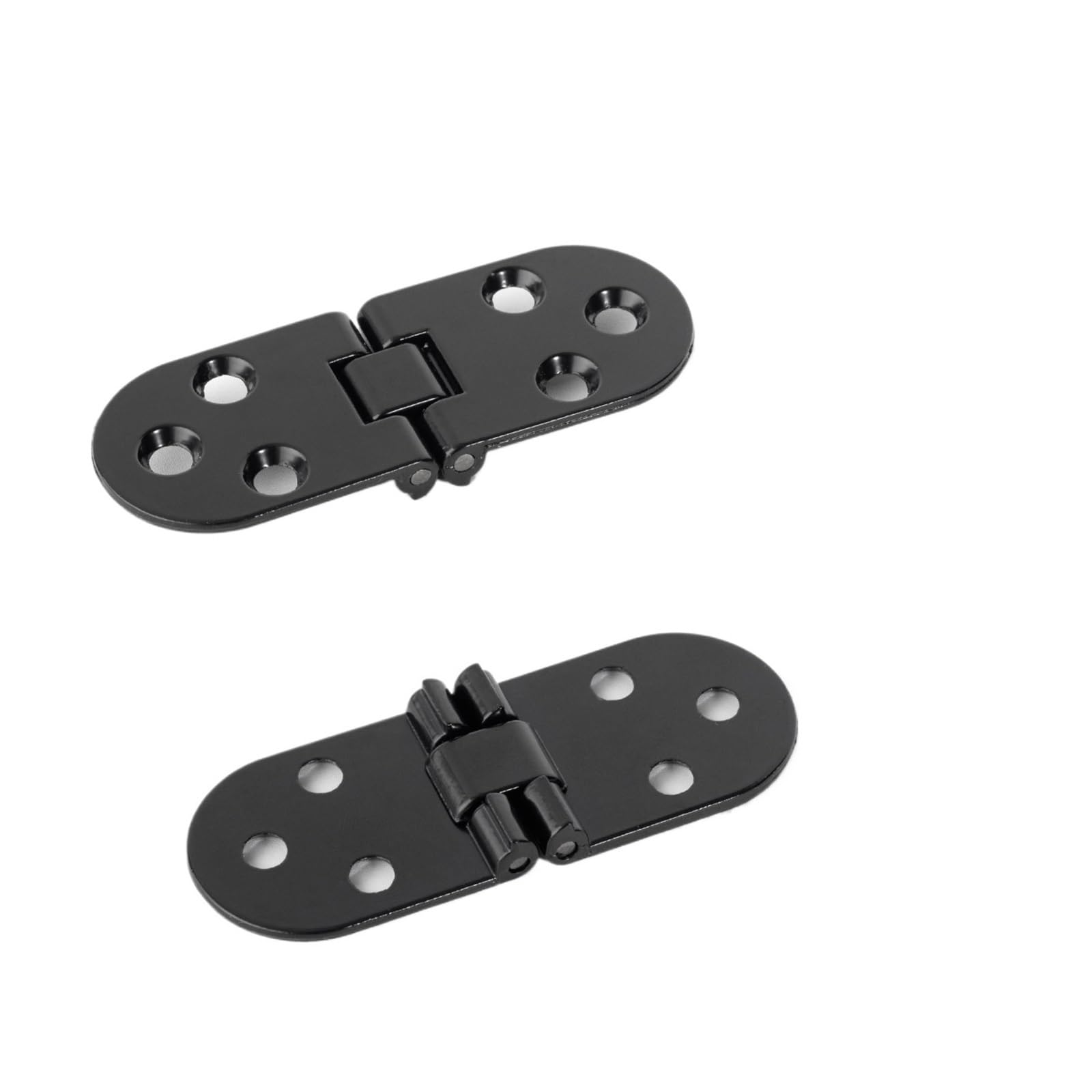 Pjfcewfdgx Black 2Pcs Screw-On Rounded Corner Flap Hinge