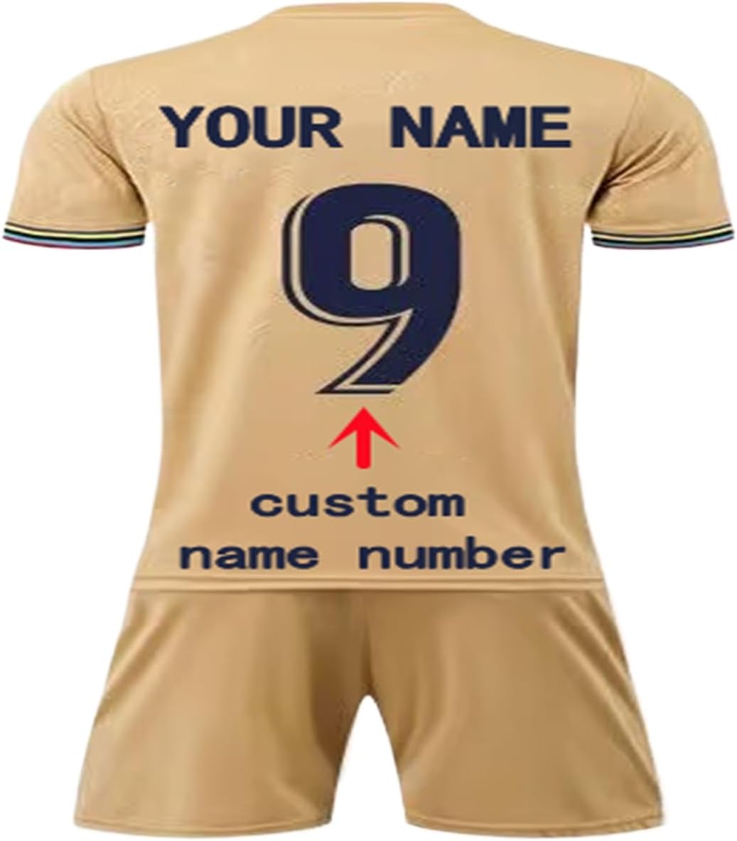 Men Kids Customizable BAR Soccer Custom 2024-25 Jersey Personalize Name Number Shirt Shorts give Gifts to Fans Uniform