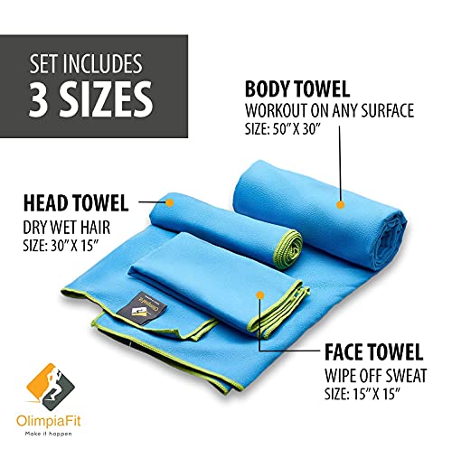 OlimpiaFit-Quick-Dry-Towel-3-Size-Pack-of-Lightweight-Microfiber-Travel-Towels-wBag-Fast-Drying-Towel-Set-for-Camping-Beach-Gym-Backpacking-Sports-Yoga-Swim-Use