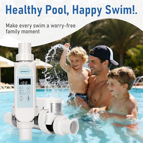 40,000 Gallons Salt Water Pool Chlorinator System with WiFi App Control, Upgraded Titanium Plates, High-Performance Salt Chlorine Generator
