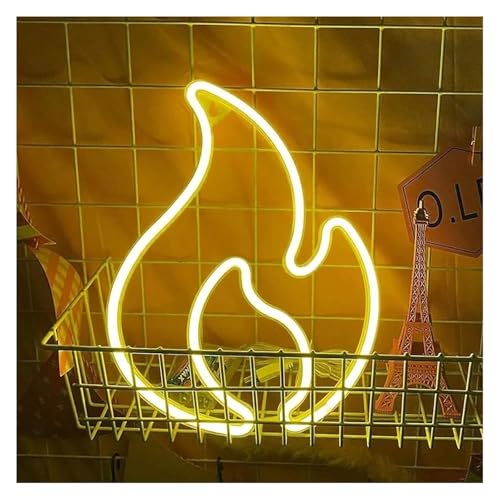 Enseigne au néon flamme LED pour illuminer un mur sombre sans travaux