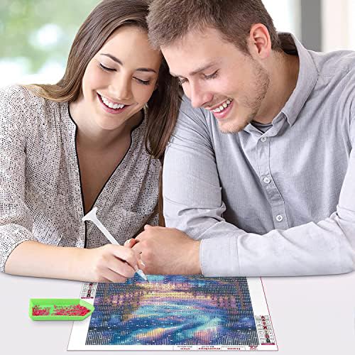 Jakener Aurora Landscape Diamond Art Kits for Adults Beginners,Galaxy Diamond Painting Kits for Adults,5D Full Drill DIY Diamond Dot Gem Art Kit Wall Home Decor Arts Craft 12x16 inch - Image 4