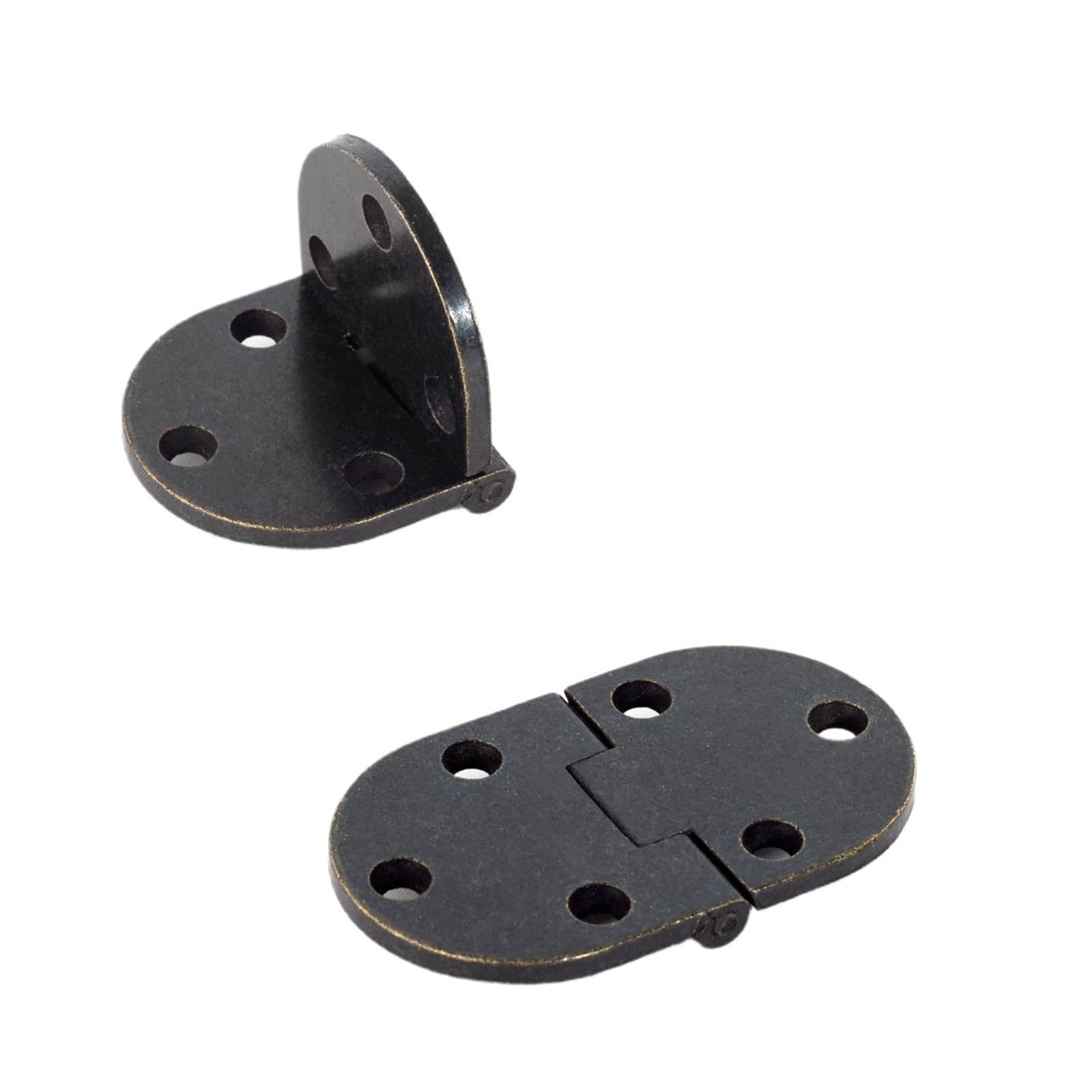 Kdhcvkz Antique Black 2Pcs 2 Pcs Hinges 90 Degree Solid Brass Hinge(Antique Black 2Pcs)