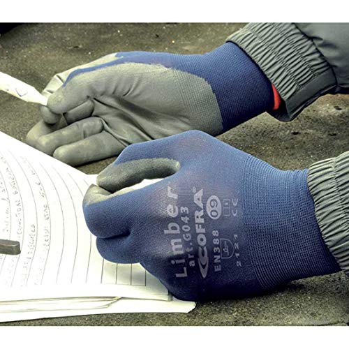 Gants de sécurité Cofra DEX polyuréthane protection montage taille 8 vert gris - 3