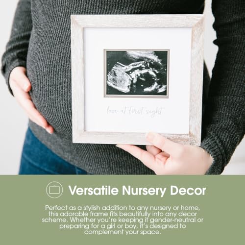 Pearhead 74034 Love At First Sight Sonogram Picture Frame, Gender Neutral Ultrasound Keepsake, Holiday Baby Gift, Christmas Gift For Expecting Parents, Ideal Pregnancy Gift, Baby Shower And Nursery Decor thumb #3