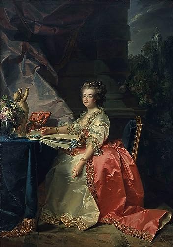 Tableau portrait Marie-Louise de Savoie par Jean Laurent Mosnier impression d'art mural 60x90cm