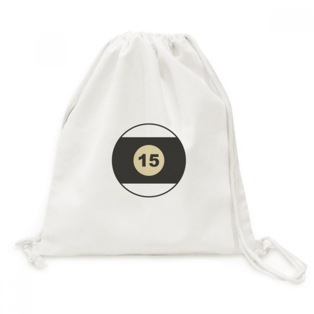 Toile drawstring backpack sport billard motif géométrie