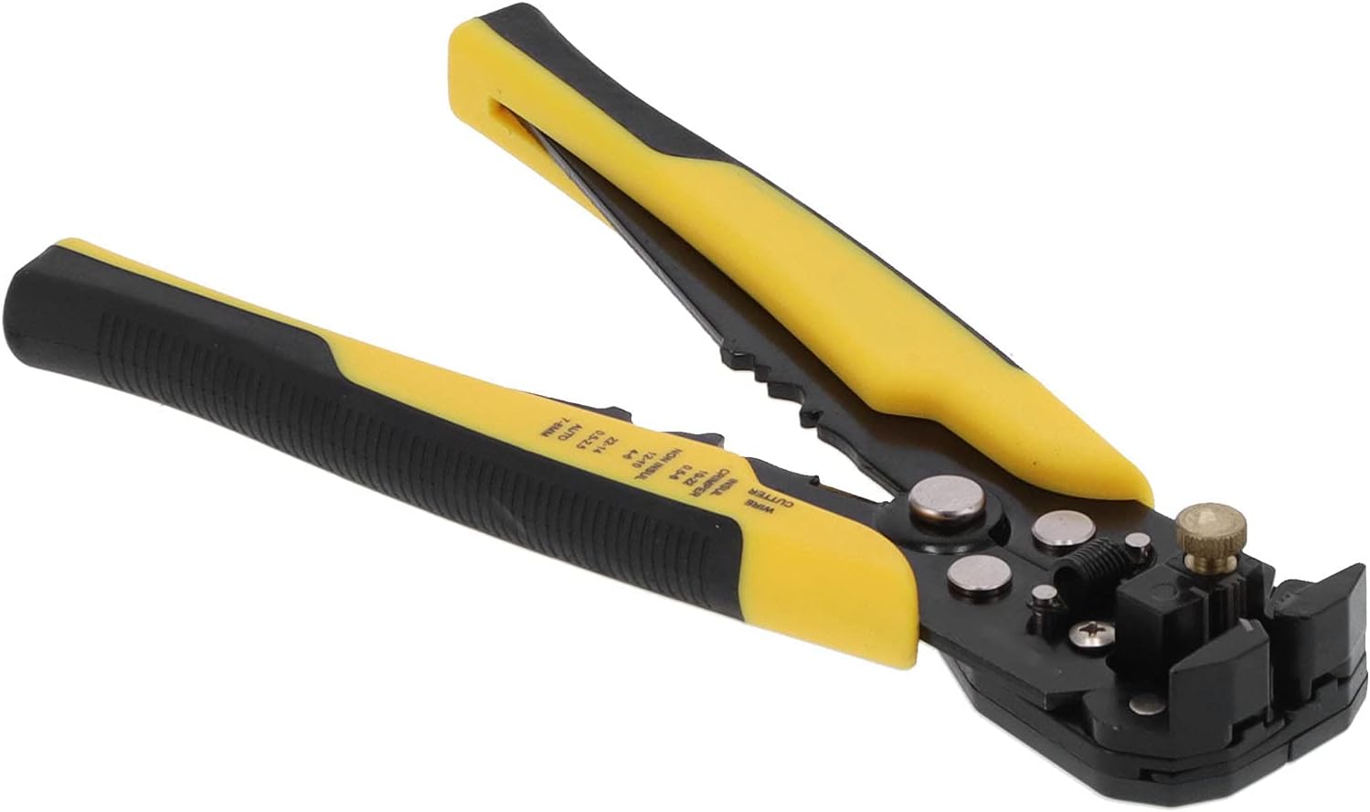 Wire Stripper Crimping Plier Multi Function High Carbon Steel Cable Cutter Wire Stripper Crimper for Middle Wire Stripping with T Shaped Wire Stripping SS 41 Blade