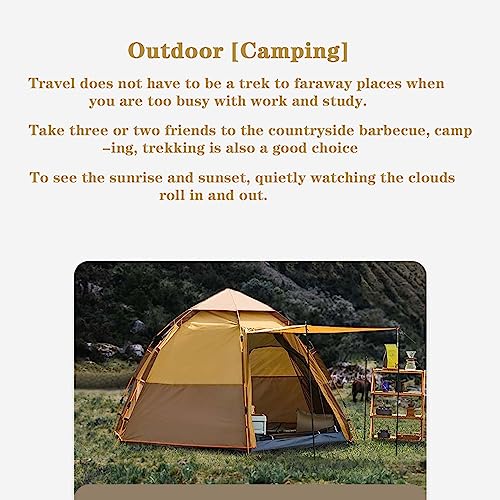 Carpa Hexagonal para 6 Personas, Doble Puerta, Protección Solar miniatura 5