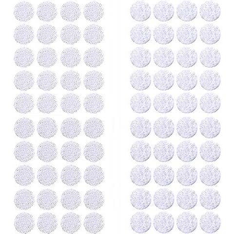 ZARRS Hook and Loop Coin Dots,200 Pieces Round Sticky Pads Dots 15mm Self Adhesive Dots Tapes for Home,School,Office DIY(100 Pair) White Cover