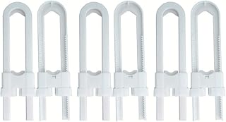 Sliding Cabinet Locks, U Shaped Baby Child Safety Locks, Baby & Child proof Cupboard Drawer, Kitchen Cabinet Doors Knobs & Handles Baby Proofing Latch Lock 6pack