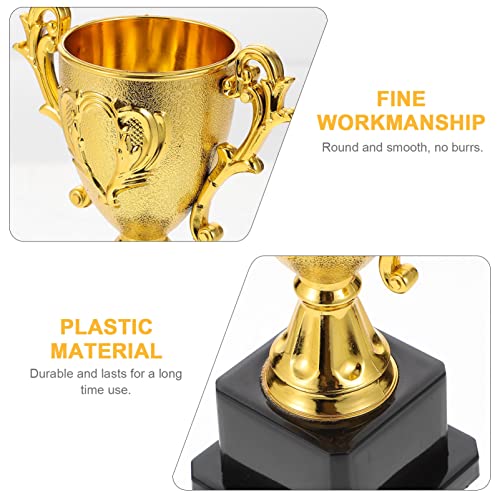 CLISPEED Troféu de Copos de Ouro de Plástico para Crianças 14. 3Cm/ 5. 6 Polegadas Troféu Do Prêmio