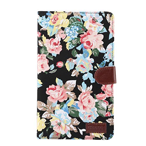 Coque Huawei MediaPad T3 8 protection intégrale cuir amovible motif fleur