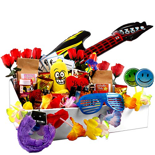 Preisvergleich Produktbild JGA Bauchladen mit Füllung "FUN" - Inhalt für den Junggesellenabschied oder Junggesellinnenabschied (weiß)