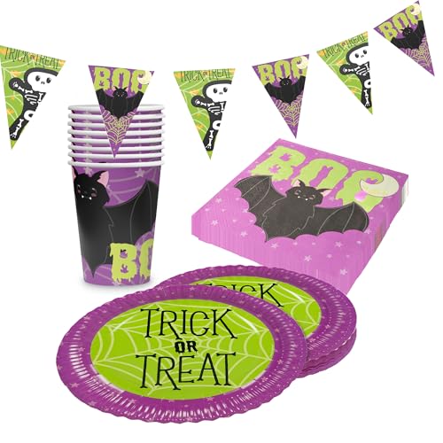 Party Factory Halloween Skelett Party-Set, 4-teilig