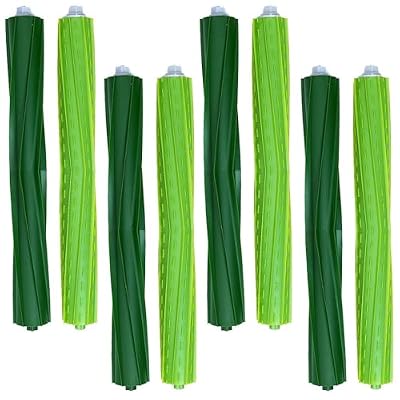 MIXEAL Main Brush Replacement for iRobot Roomba s9 (9150), s9 Plus (9550) s Series Vacuum Cleaner, 4 Set Rubber Brush Rollers