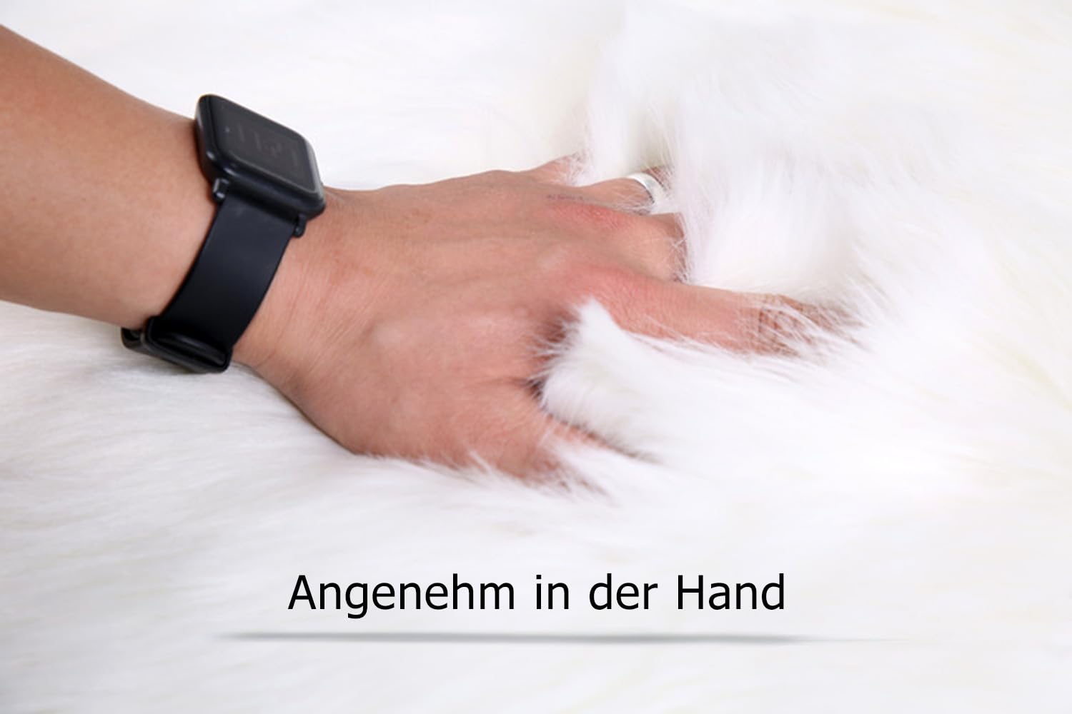 Plüsch Flauschige Teppiche Künstlicher Plüschteppich Kunstwolle Weiche Teppich Rutschfester Kunstfell Matte Rund Lammfell Fellteppich für Schlafzimmer Wohnzimmer Lila 65x200cm