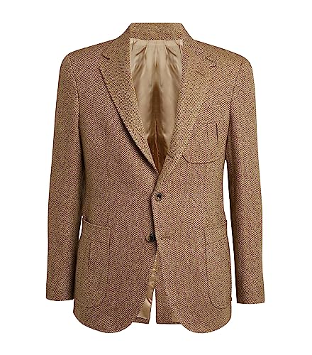Blazer à Chevrons Homme Veste de Costume Confortable pour Événements