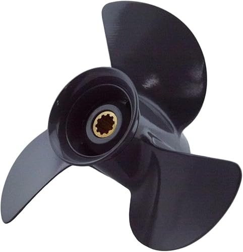 Miniatura 2 de Asaki Hélice compatible con Honda Motores fueraborda 9 3/4x9 7/8 RH 10 Spline 58130-ZV7-850ZA
