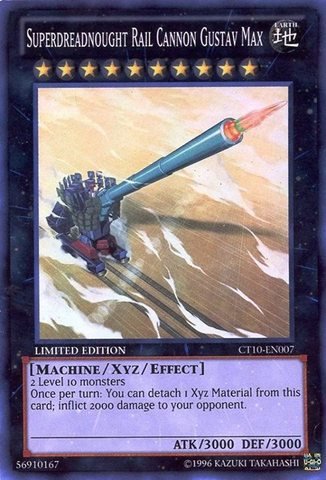 YU-GI-OH! - Superdreadnought Rail Cannon Gustav Max (CT10-EN007) - 2013 Collectors Tins - Limited Edition - Super Rare