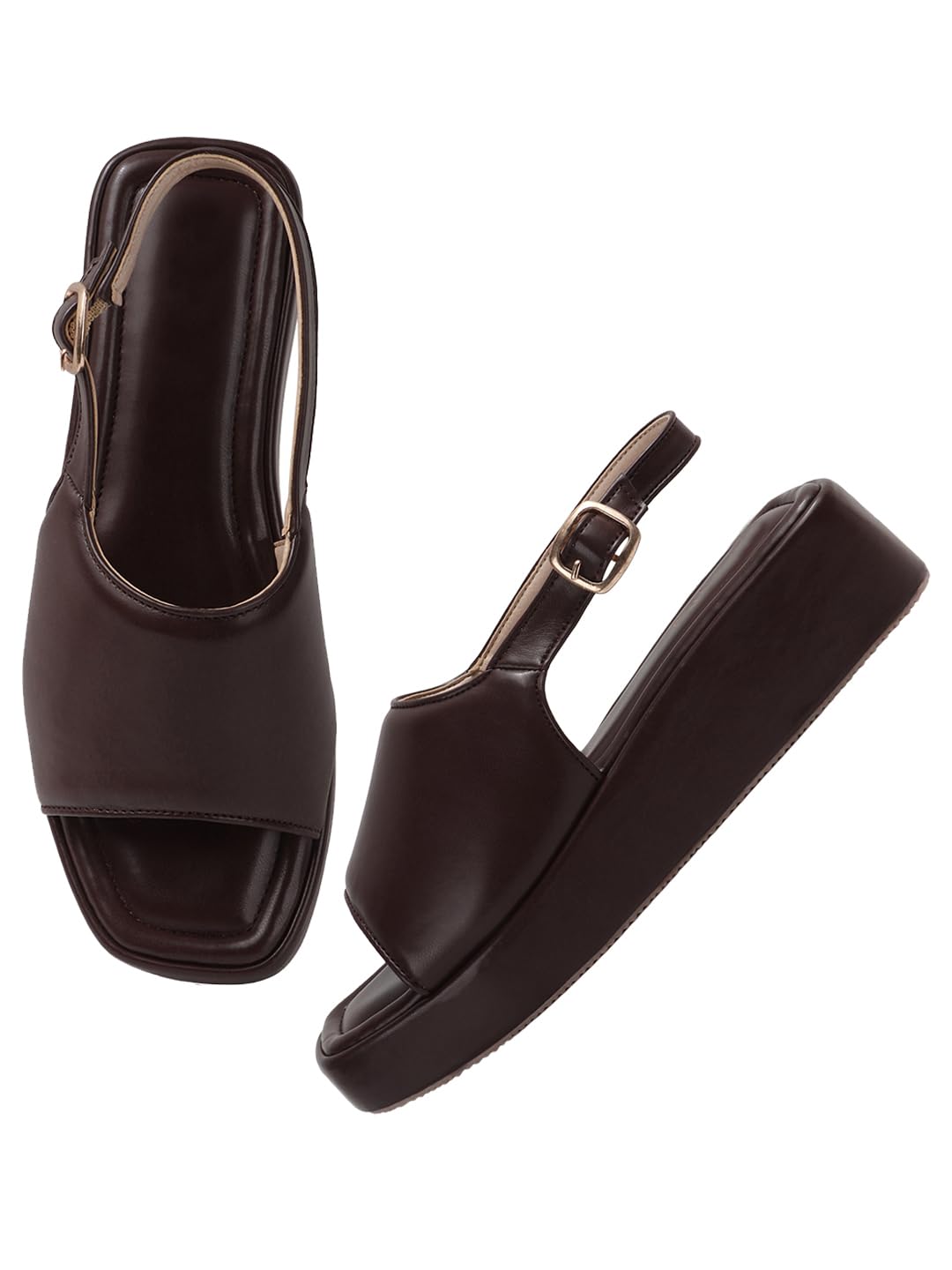 Women's Glimra Fashion Platform Heel Sandals with Buckle Closure|Suitable for All Occasion-image-17
