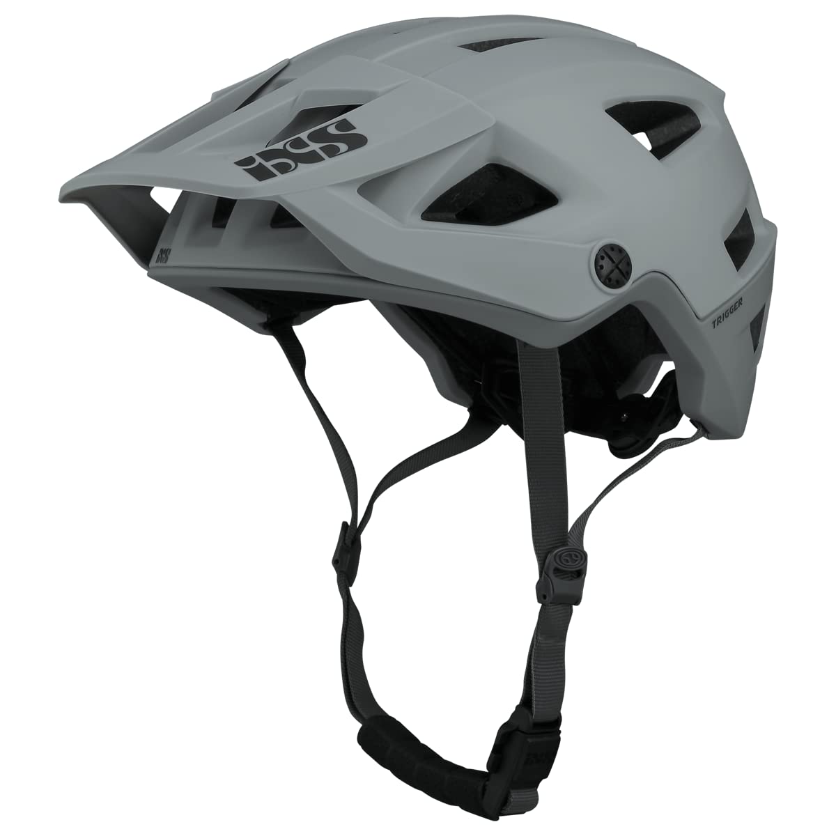 IXS Trigger AM - Casco per mountain bike, Grigio, ML (58-62cm)