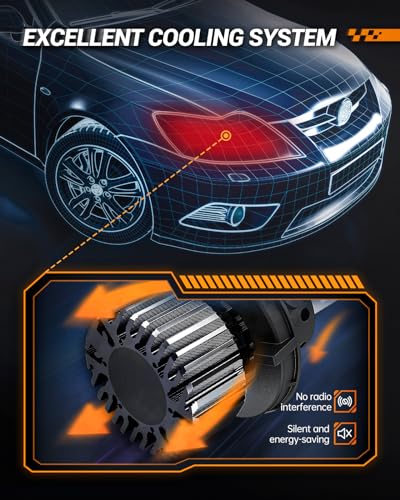 Image of SEALIGHT X1 H13 9008 Fog, Superior Visibility, 58,000LM, 6000K White, 1:1 Size Design, Easy Fit, Perfect for Off-Road, Fog Light, Pack of 2