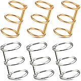 Binder Ringe Buchring 3 Ring Buch Ring 20mm Loseblatt Verbinder Ringe für Fotoalbum Scrapbook Album Handwerk 6 Stück