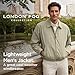 LONDON FOG mens Auburn Zip-front Golf (Regular & Big-tall Sizes) Cotton Lightweight Jacket, Cement, Large US